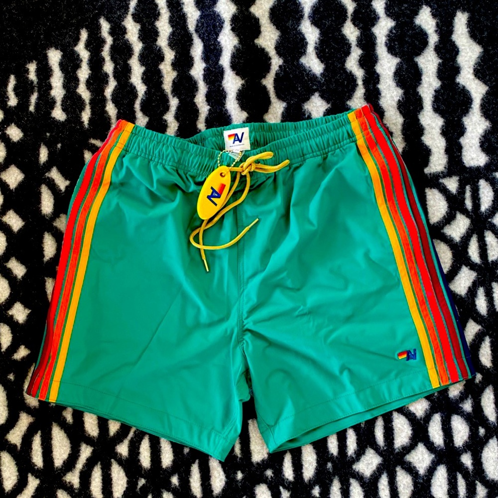 Aviator Nation Flex Shorts (Green) NWT